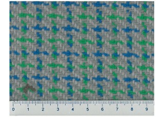 Tissu Tweed Chiné Bleu