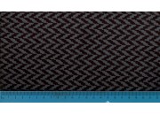 Velours Chevron Noir/Gris